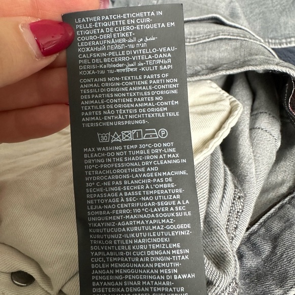 Ermenegildo Zegna Men’s Gray Tailored-Fit Straight Leg Taccuino Jeans Collection - Picture 13 of 13